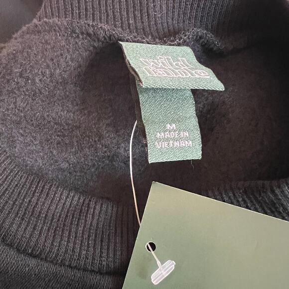 Wild Fable Women's Black Long Sleeve Crewneck Sweatshirt - Size Medium - NWT - Picture 2 of 8